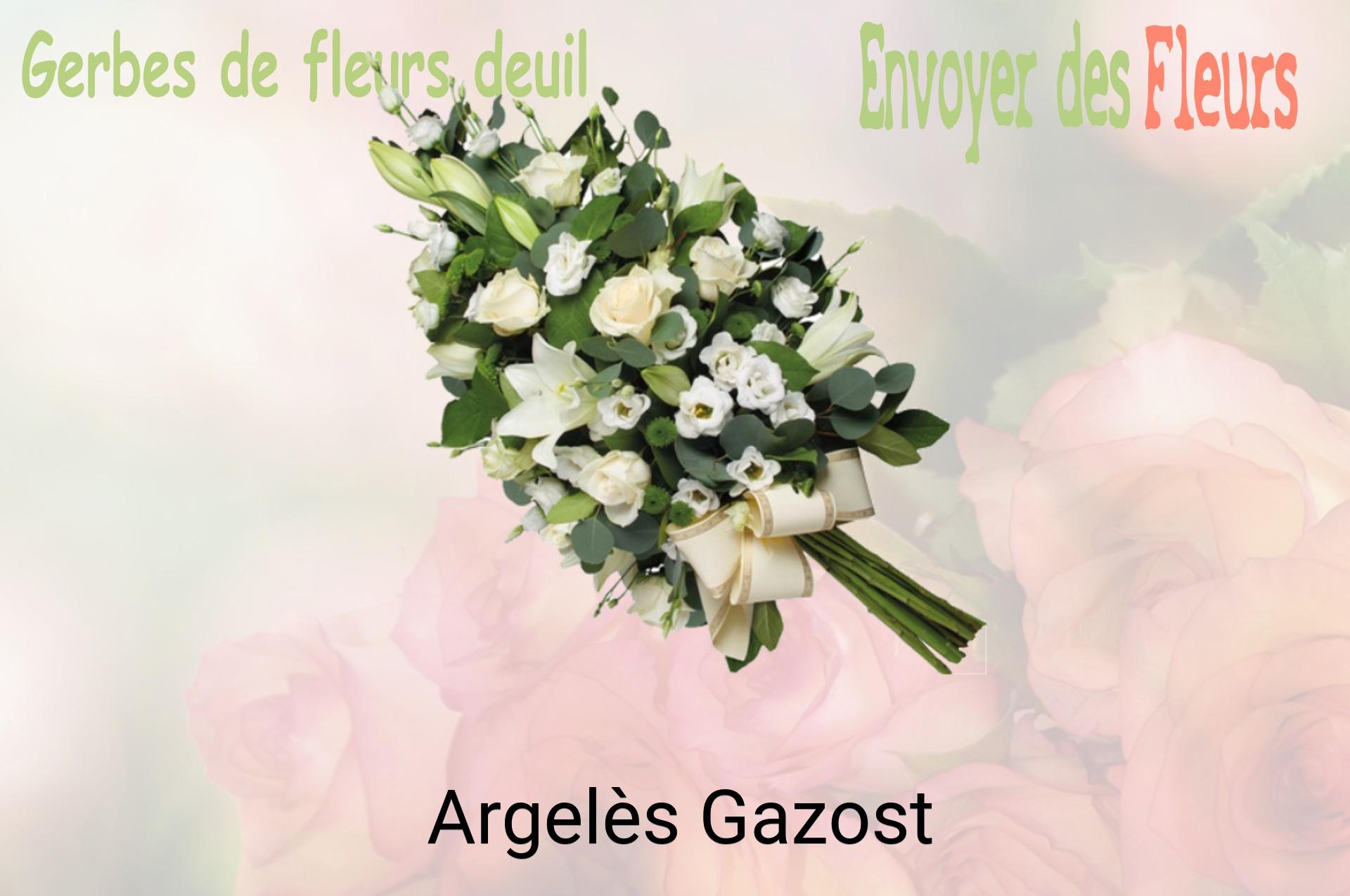 Gerbe de fleurs de deuil livrée à Argelès-Gazost
